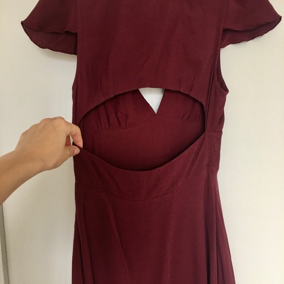 Sunday Best - Burgundy Rand Dress - Aritzia - Picture 3 of 4